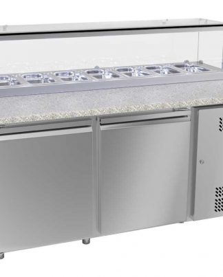 Saladette 2 portes 1,5m GN1/3