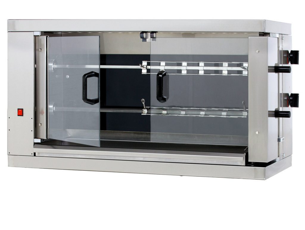 Brochette Rotative Pour Four électrique - En Acier Inoxydable, Longueur 28-34 Cm - Pour Poulet Rôti, Viandes