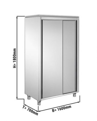 meuble inox 1,6x70 / ht1,8m