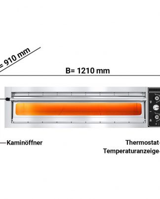 Four à Pizza 6x30cm largeur / tout refractaire