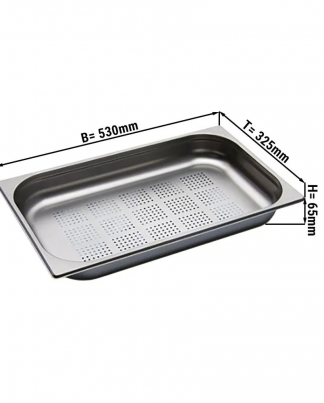 bac gastro 1/1 ht.65mm perfore
