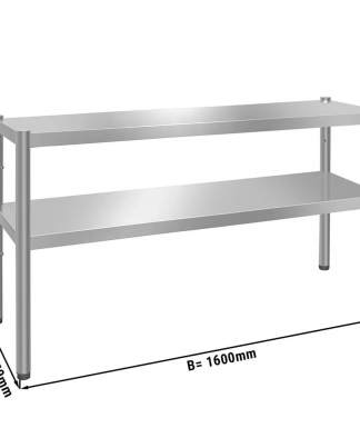 etagere 160cm à poser sur table / 2 étages