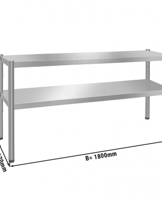 etagere 180cm à poser sur table / 2 étages